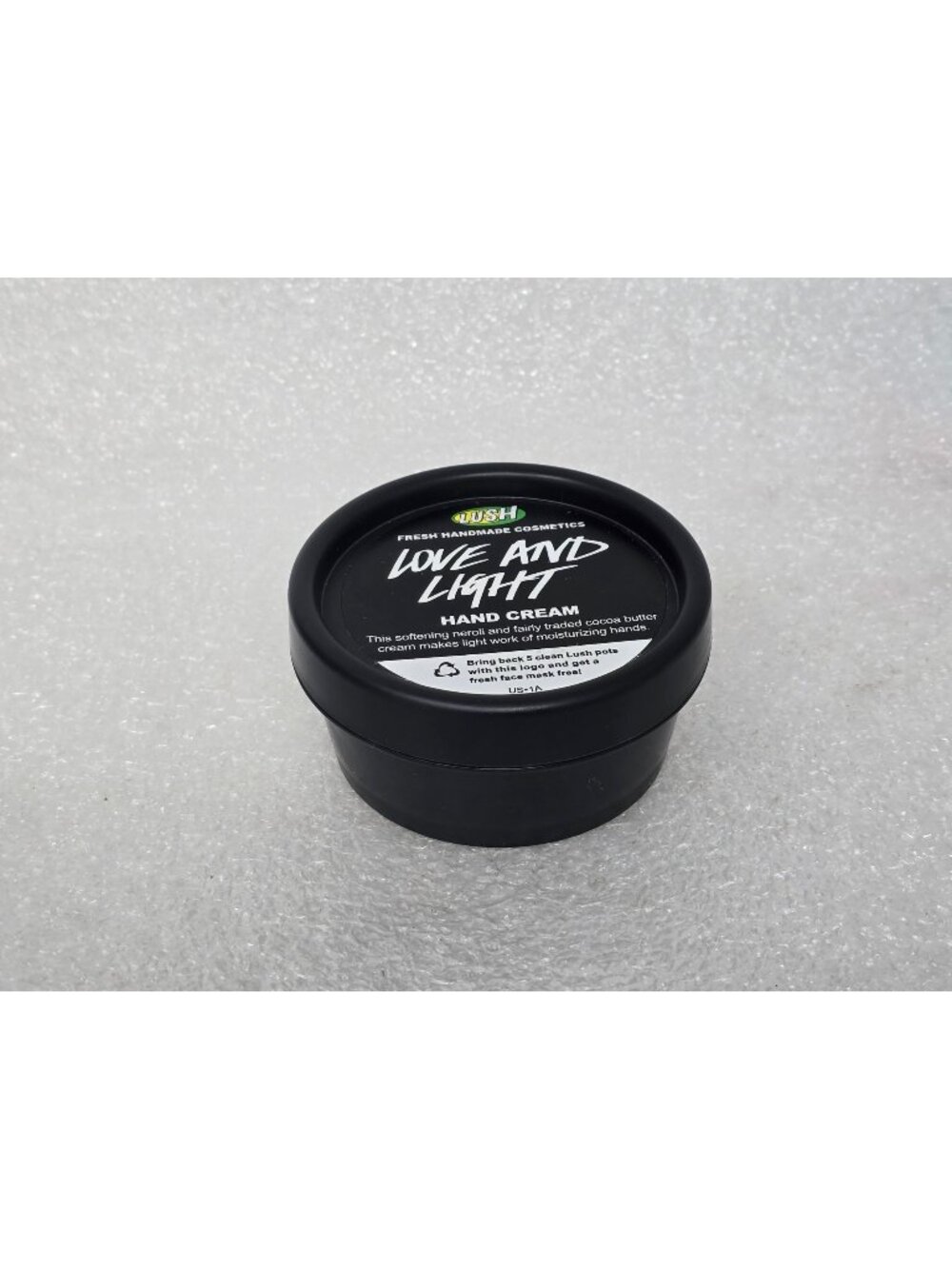Lush Love And Light Vegan Hand Cream 1.5 oz Softening Cocoa Butter & Neroli Oil